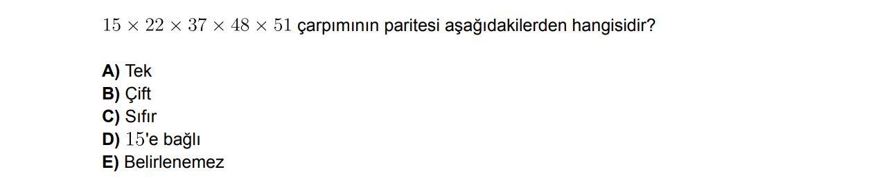 Soru 1