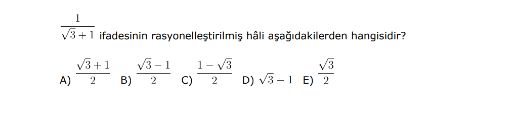 Soru 1