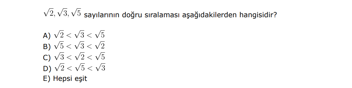 Soru 1