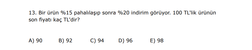 Soru 1