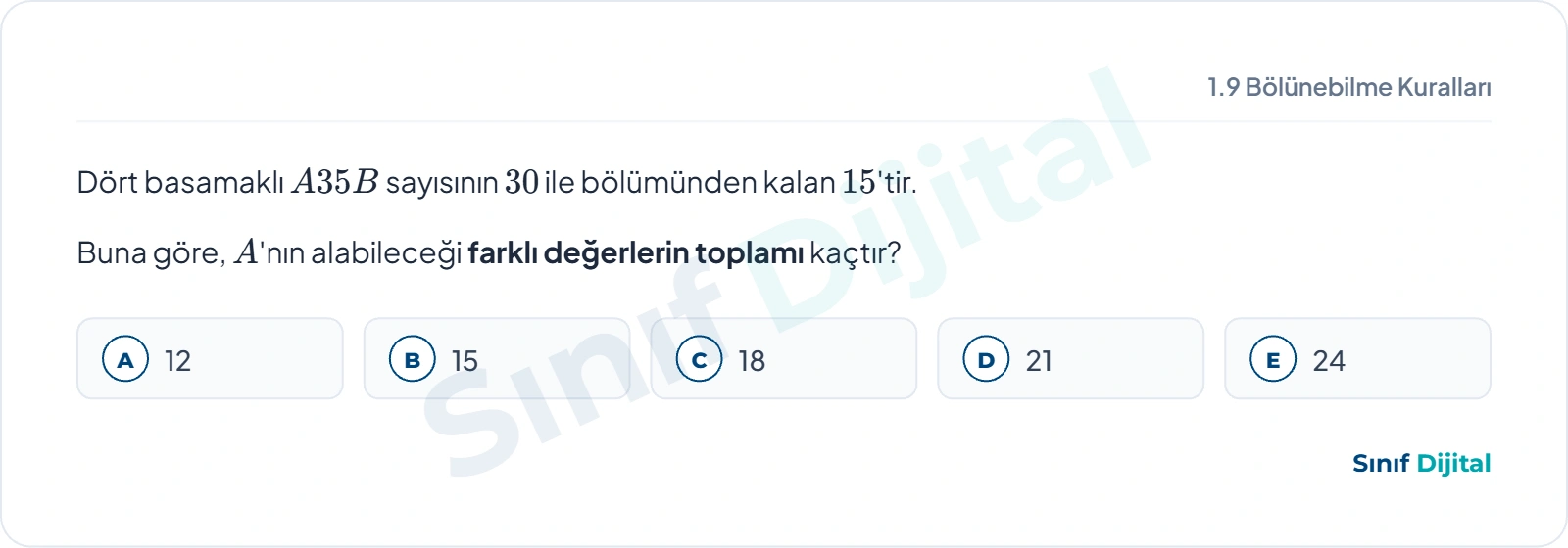 Soru 1