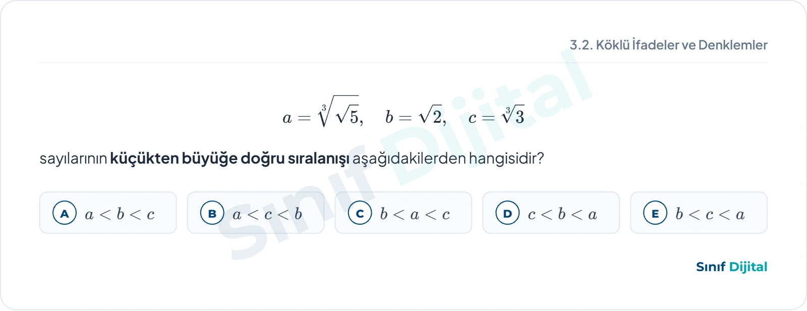 Soru 1