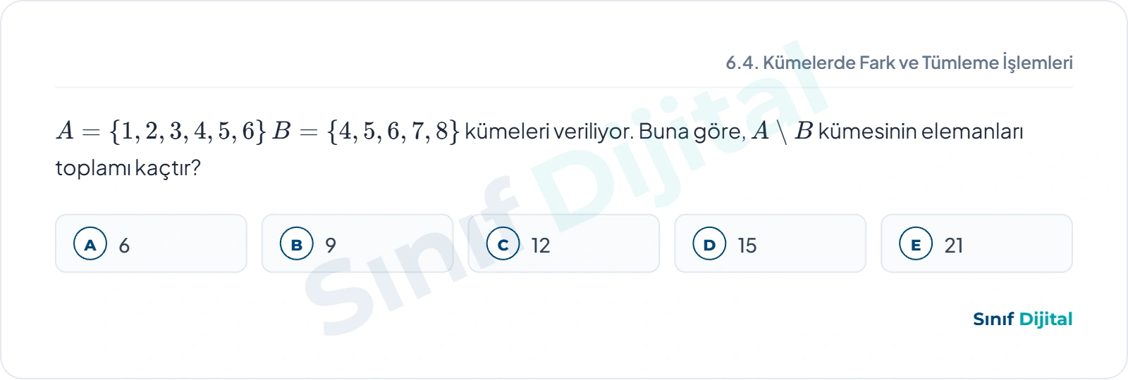 Soru 1