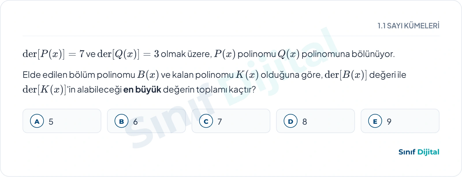 Soru 1